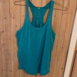 EUC, Lululemon size 8 tank- keyhole back, split bottom at back